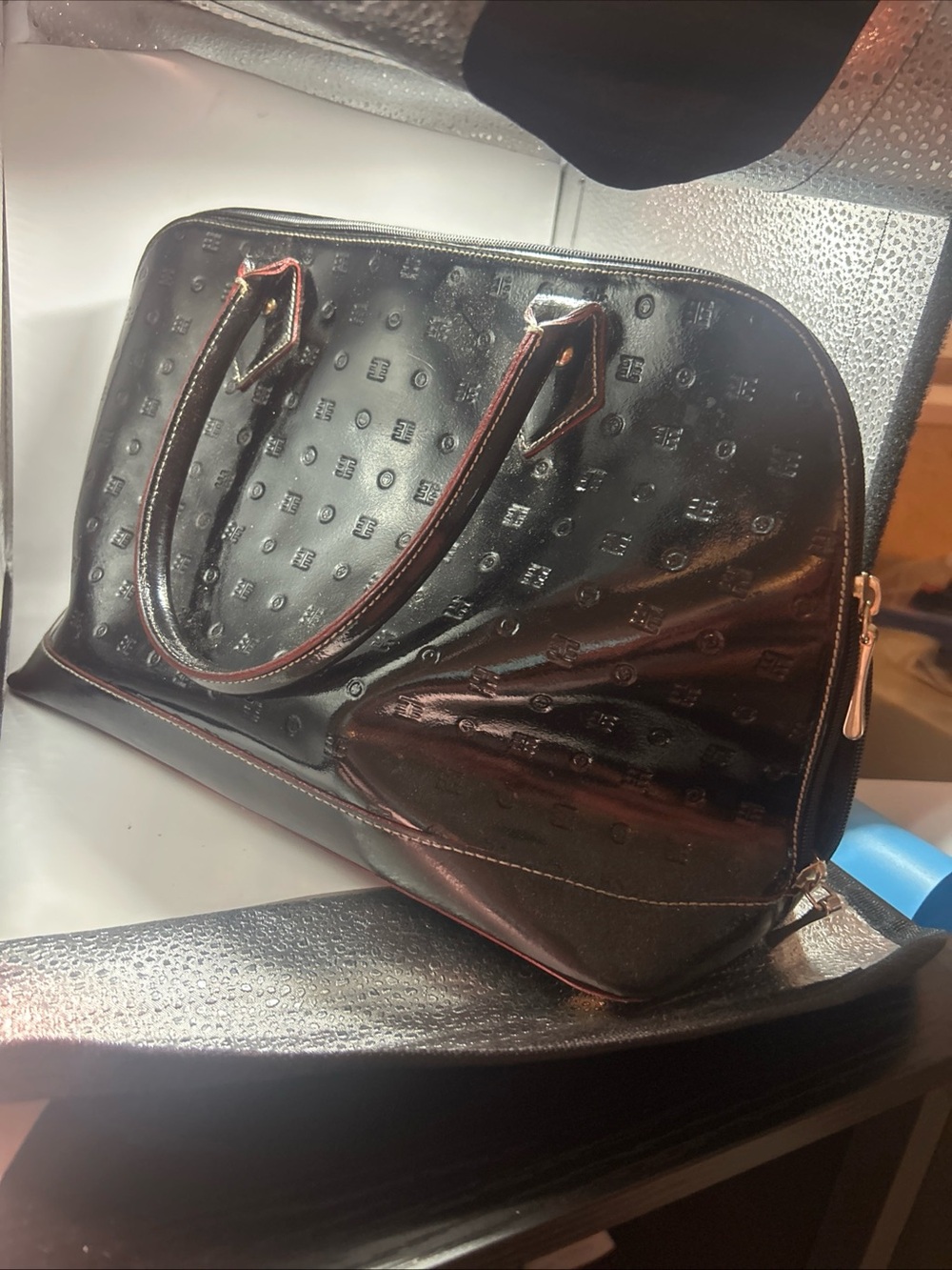 Arcadia made in Italy hologram satchel bag